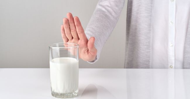 melk glas weigeren door lactose allergie